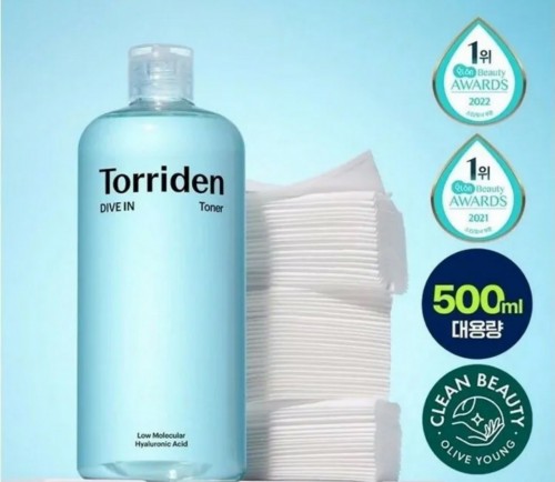 韓國Torriden 低分子透明質酸保濕爽膚水 300ml